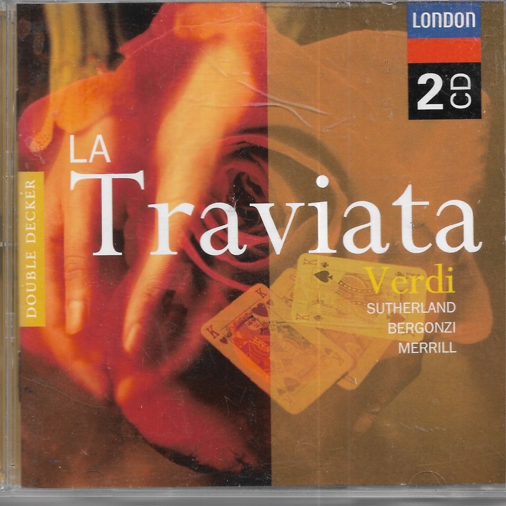 Verdi's La Traviata Joan Sutherland 2-CD Set Decca London Sir John Pritchard